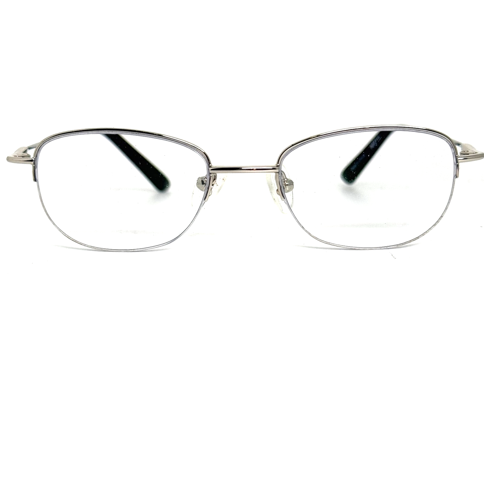 Zenni Eyeglasses Frames Womens Silver Half Rim Full Rim H16913